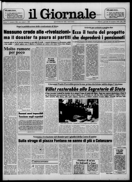 Il giornale nuovo : quotidiano del mattino